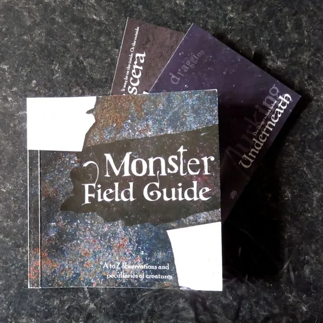 The Monster Field Guide book with postcards, halloween gift