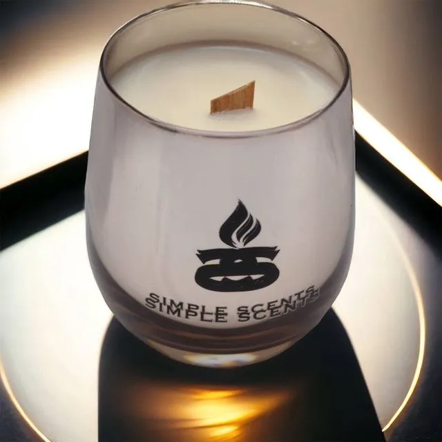 Equinox -Simple Scents Luxe Rosé Noir Wooden Wick Soy Candle