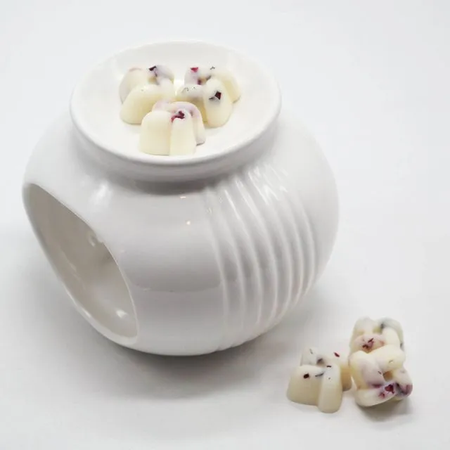 Sofia Groove Ceramic Tea Light Wax Burner/Melter