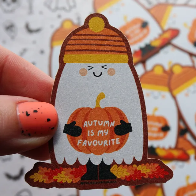 Autumn is my favourite kraft Sticker