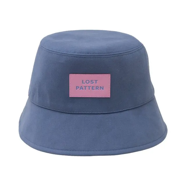 "Forest" Cotton Reversible Bucket Hat - Blue