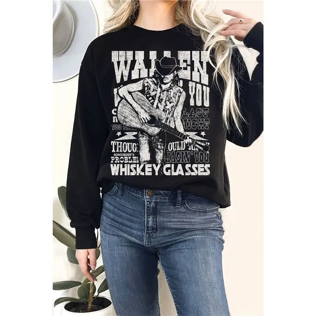 Wallen Graphix Terry Sweatshirts-BLACK
