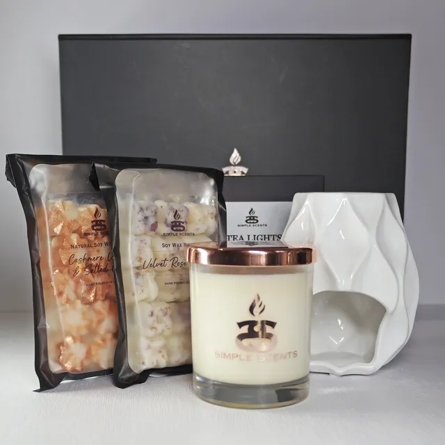 Simple Scents Experience Candle, Wax Melt & Nico Burner Gift