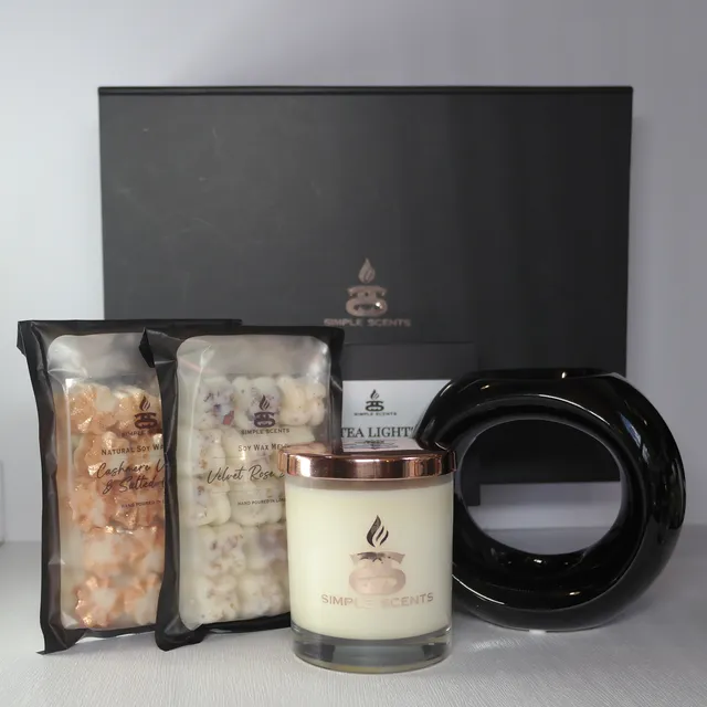 Simple Scents Experience Candle, Wax Melt & Oslo Burner Gift