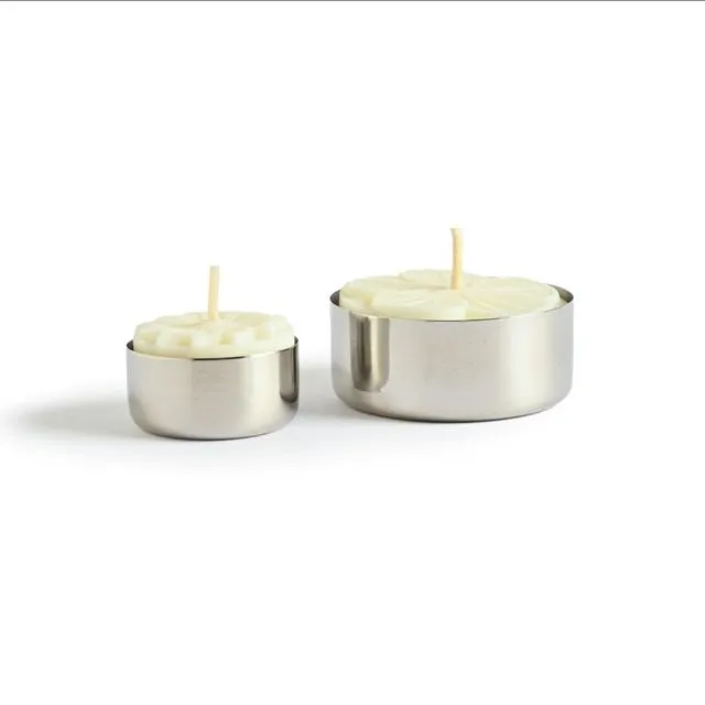 Stainless steel tealight holder - two sizes