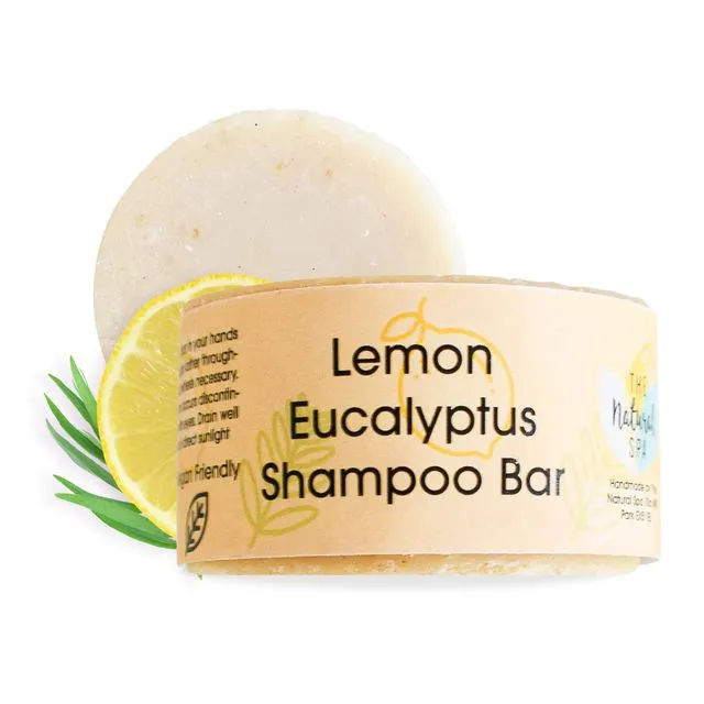 Lemon Eucalyptus Shampoo Bar-70g- Vegan- Palm Free- Sulphate Free- Natural- Sustainable- Essential Oil- All hair Types- Curly Hair- Plastic Free