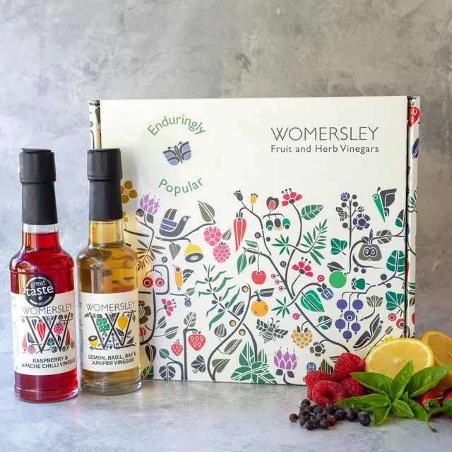 Enduringly Popular Fruit Vinegars Gift Box Set, Case of 3