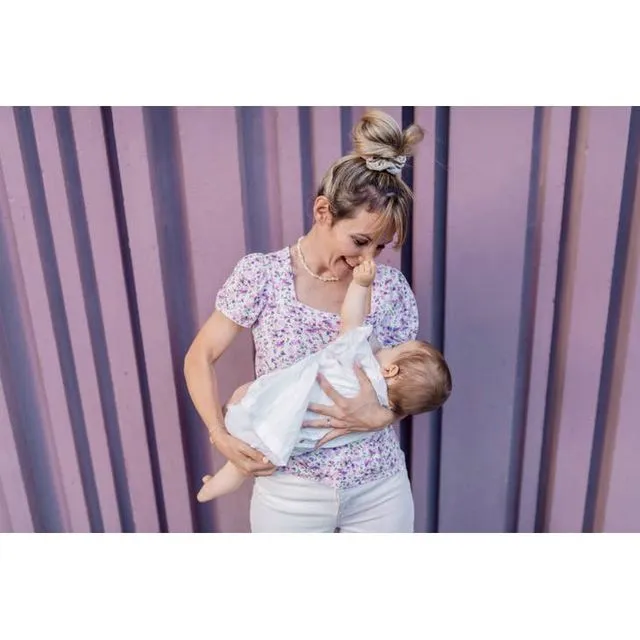 Lilac Women's Breastfeeding Blouse - Lilas Mama