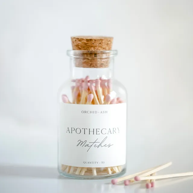 Apothecary Matches, Pink