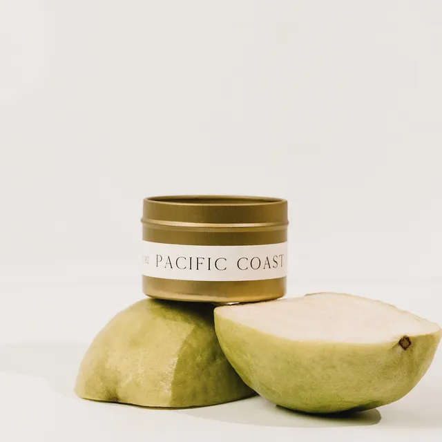 Guava + Pineapple all-natural candle tin | PACIFIC COAST