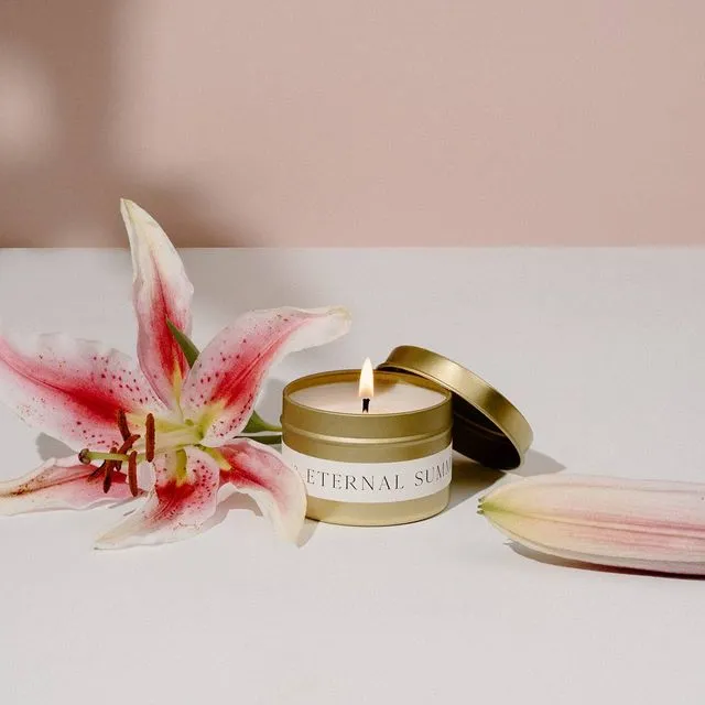 Stargazer Lily + Ocean Pine natural candle | ETERNAL SUMMER