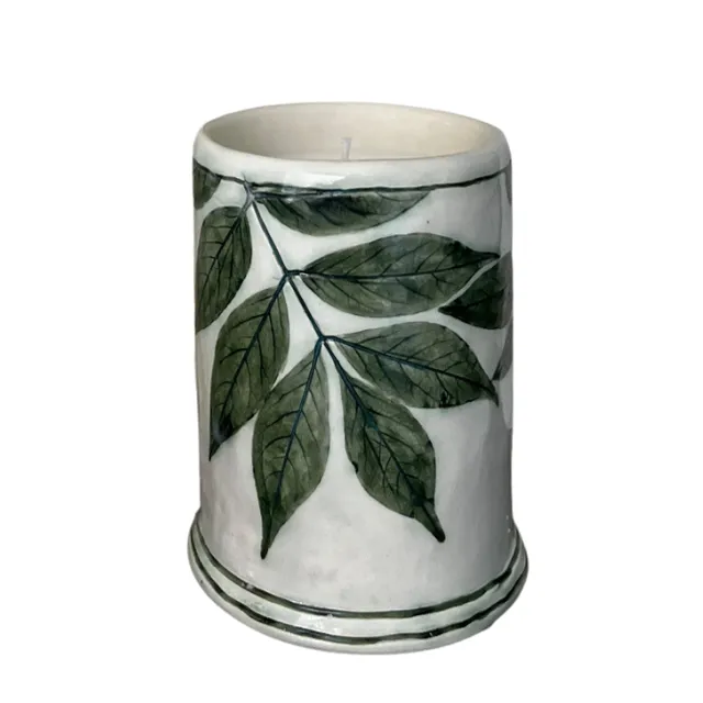 Handmade Botanical Ceramic Vase