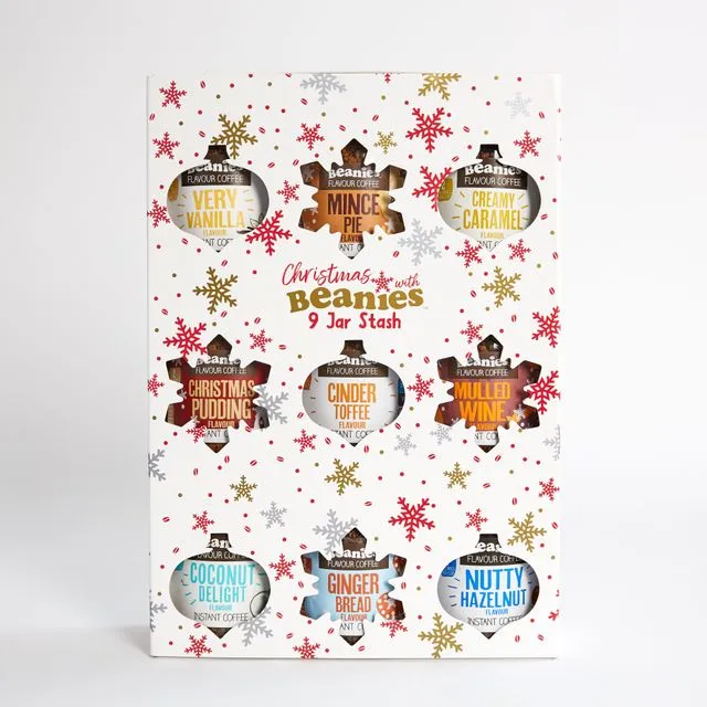 Beanies Christmas 9 Jars Gift Box (flat pack)