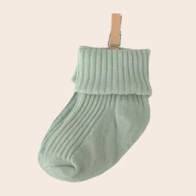 Newborn Luxury cotton socks - Little Sage