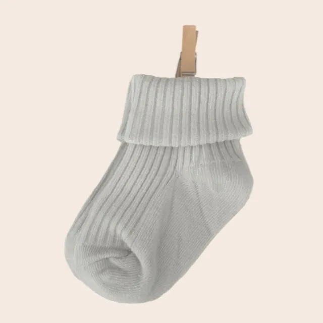 Newborn Luxury cotton socks - Cloud Grey