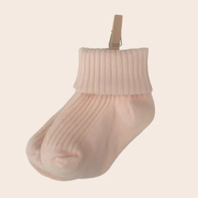 Newborn Luxury cotton socks - Peachy Pink