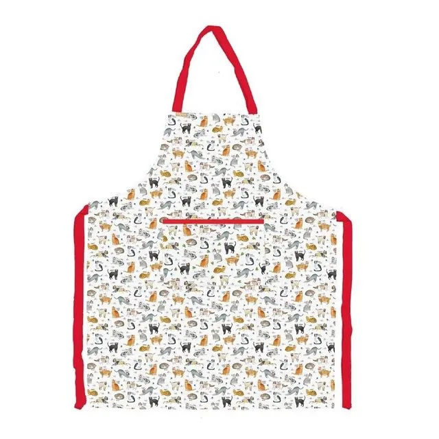 Curious Cats Xmas Apron - 100% Recycled Cotton