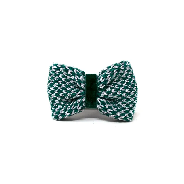 Green Sparkles - Christmas '23 - Dog Bow Tie