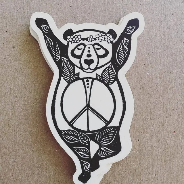 Inner Peace Panda Decorative Stickers
