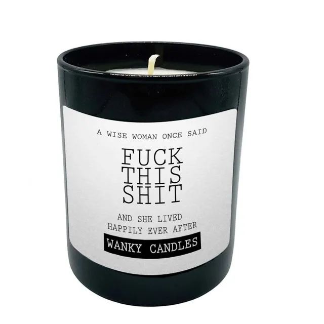 Wanky Candle Black Jar Scented Candles -A Wise Woman - WCBJ07
