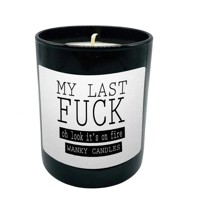 Wanky Candle Black Jar Scented Candles -My Last Fuck - WCBJ02