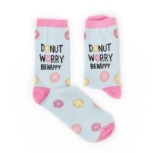 Ladies Donut Worry Socks