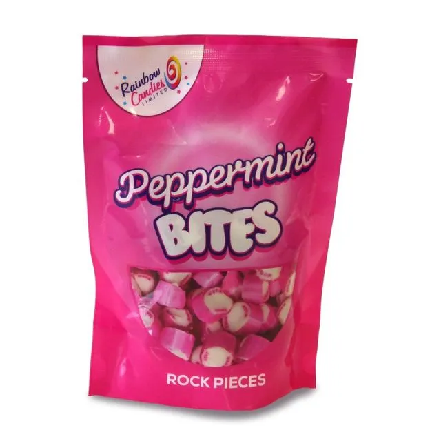 Rock Pouch - Peppermint Bites 150g. Outer of 9