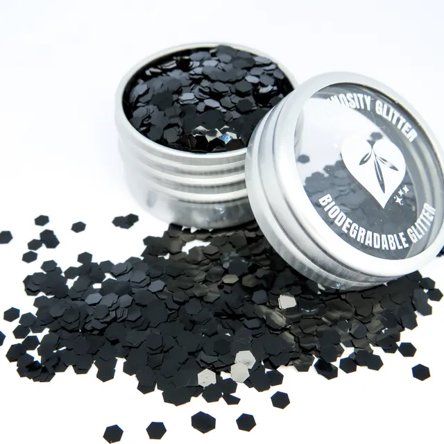 Obsidian Black Ultra Chunky Eco Glitter