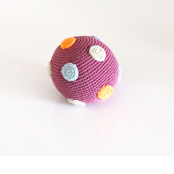 Baby Toy Ball rattle - soft purple