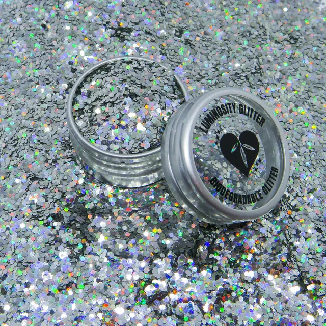 Holographic Silver Chunky Biodegradable Glitter