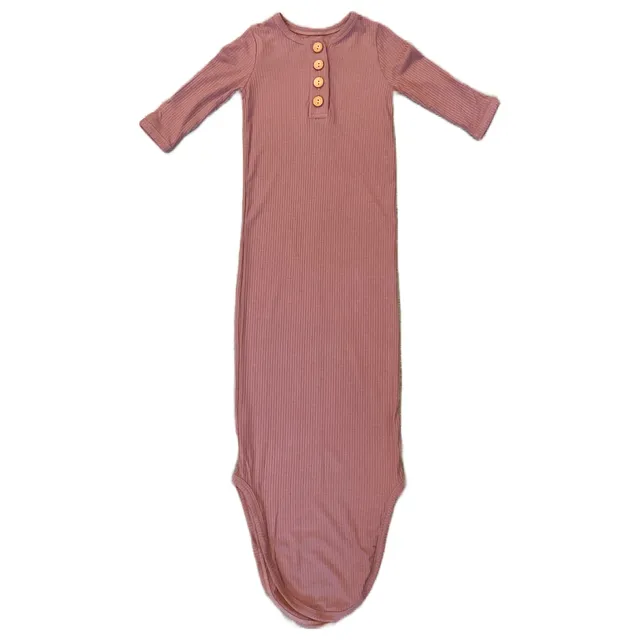 Loved Bayou Ribbed Infant Gown