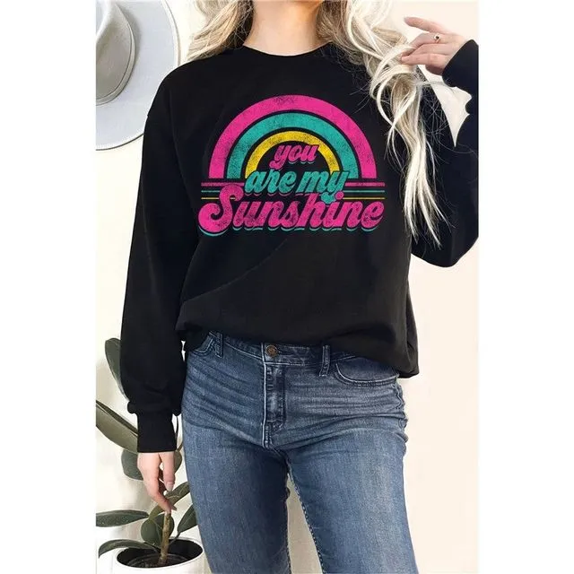 You Are My Sunshine Graphix Terry Sweatshirts - BLACK