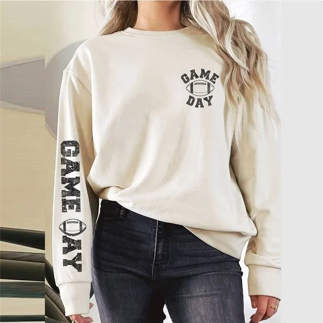 Game Day Puff Graphix Terry Sweatshirts - CREAMY