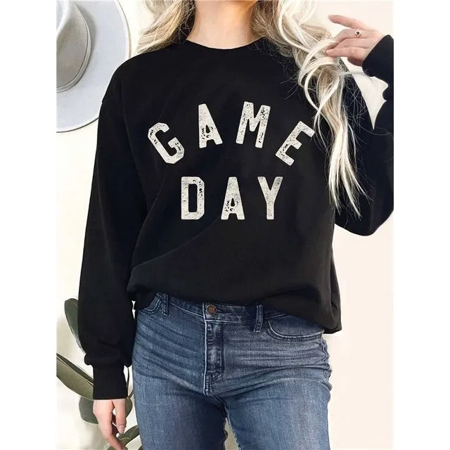 Game Day Graphix Terry Sweatshirts - BLACK