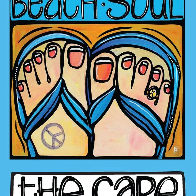 Cape Cod Postcard: Fun Beach Coastal Card, The Cape MA