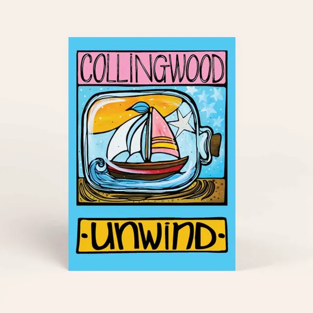 Collingwood Ontario Canada Postcard, Nautical Coastal Card