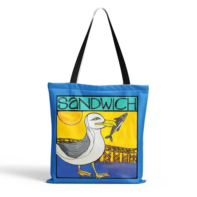 Sandwich MA Tote Bag. Cape Cod Coastal Bag. Made in USA