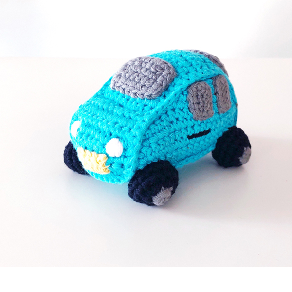 Baby Toy Car rattle - turquoise
