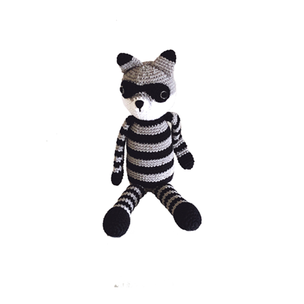 Baby soft toys Raccoon rattle