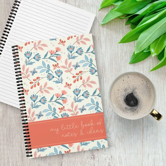 Butterfly Garden Lined Notebook (A5)