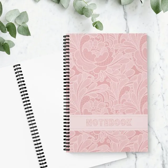 Lace Garden Blank Notebook (A5)