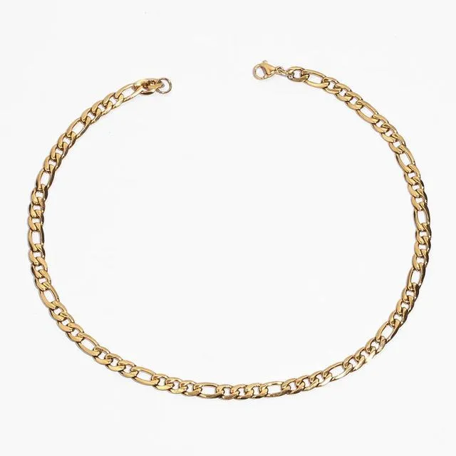 18k Gold Plated Chain Necklace | 316L Stainless Steel