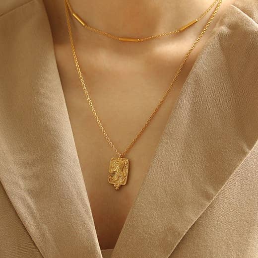 18K Gold Plated Lion Necklace | 316L Stainless Steel