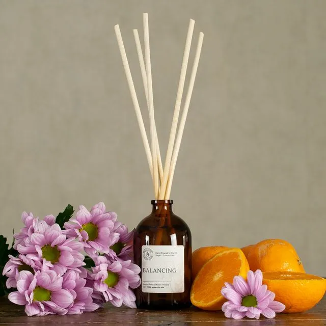 Mandarin & Geranium Natural Reed Diffuser – Balancing
