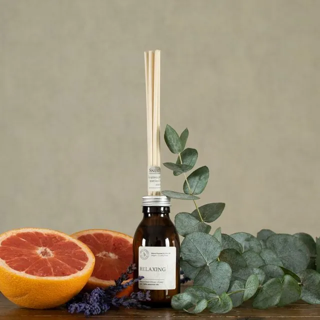 Lavender & Eucalyptus Natural Minimalistic Reed Diffuser – Relaxing