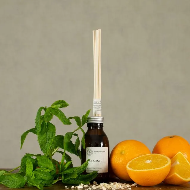 Lemongrass & Basil Natural Minimalistic Reed Diffuser – Calming