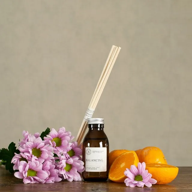 Mandarin & Geranium Natural Minimalistic Reed Diffuser – Balancing
