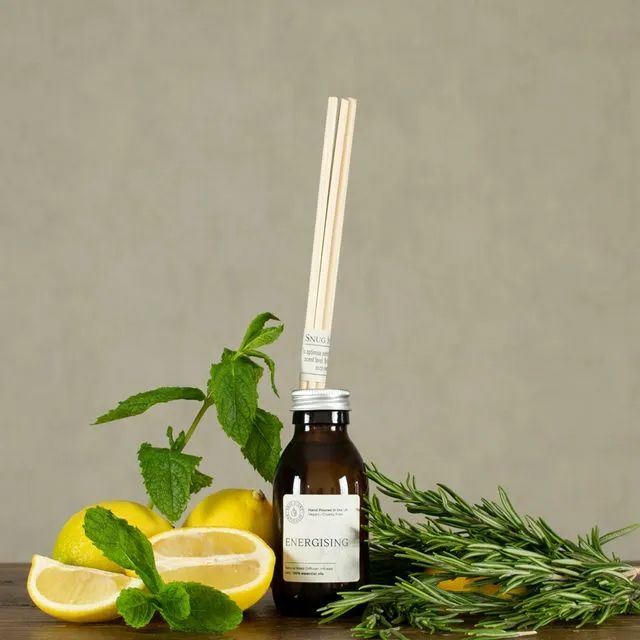 Lemon & Rosemary Natural Minimalistic Reed Diffuser – Energising