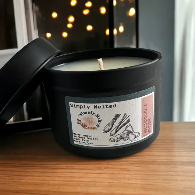 Lemongrass & Ginger Candle in a Tin 100g