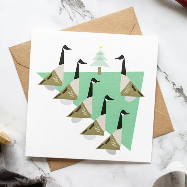 Small Christmas - Six Geese Laying